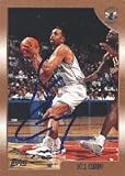 Dell Curry, Charlotte Hornets, 1998 Topps Autographed Card