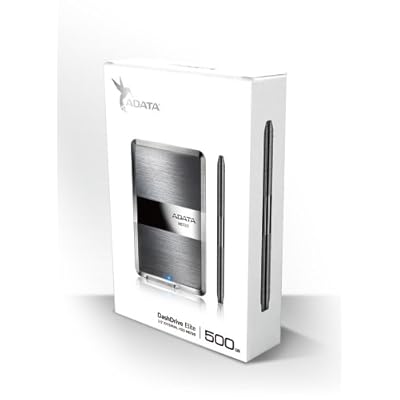 Adata Dash Drive HE720 500 GB External Hard Drive Portable (Titanium)