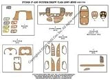 Ford F150 SuperCrew Cab Real Aluminum Dash Kit 97-03 - 42 pieces - Real Brushed Aluminum