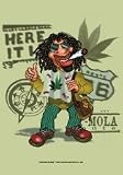 POS 473 - POSTERFAHNE / RASTAMAN - ROUTE 66