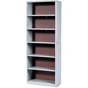 Safco 6-Shelf ValueMate� Economy Bookcase Gray by Safco