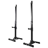 BOLT by GYMANO | BARBELL SQUAT STANDS - ADJUSTABLE GYM FITNESS RACK - RATED to 180 KG