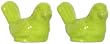 Stoneware Pottery Kiwi Green Birds Salt and Pepper Shakers 2.25"H 2 Sets of 2