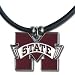 bulldog44 - Mississippi State Bulldogs RUBBER CORD NECKLACE