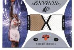 2003-04 SPx Winning Materials #WM21 Antonio McDyess - New York Knicks (Piece of Authentic Game Shooting Shirt Warm-Up) (Basketball Cards)