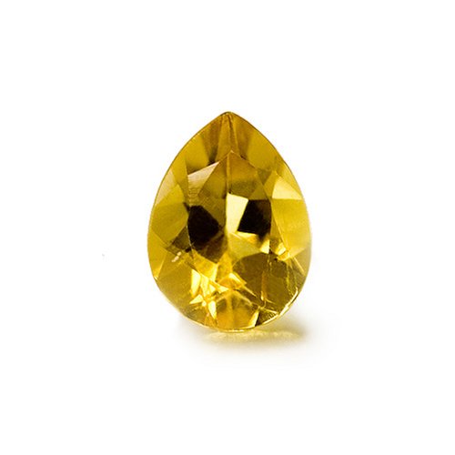 8x6mm Pear Shaped Yellow Beryl Loose Gemstone
