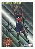 Cedric Ceballos, Phoenix Suns, 1994 Fleer League Leader Autographed Card