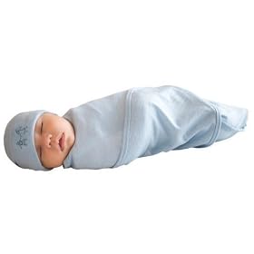 Merino Kids Cocooi Babywrap Swaddle, Periwinkle Blue