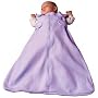 Fleece Baby Sleep Sack Wearable Blanket, Adjustable Straps, One Size fits Baby 3-9 months-by Baby Emporio-Lavender