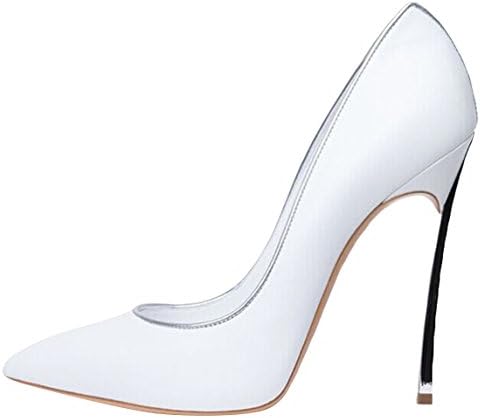 AiSNM Women's Point Toe Sheepskin Party Thin-Heels
