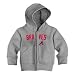 Atlanta Braves Infant Zip Hood by Soft as a Grape - Heather Grey 6 Months