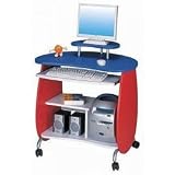 Kids' Computer Desk - Red/Blue