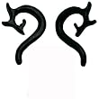 Resin Imitation Water Buffalo Horn Jewelry Ear Tribal, 6mm (2G) - Sold as a Pair