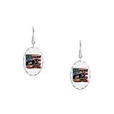 Earring Oval Charm All American Outfitters Bad Ass Boys Play Bad Toys