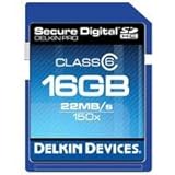 Delkin 16 GB Secure Digital (SD) PRO Class 6 150X Memory Card DDSDPRO2-16GB ....