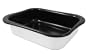 Chantal Wave 8.5 Quart Enamel-On-Steel Rectangular Roaster, Glossy White