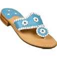Jack Rogers Navajo Sandal Turquoise/White Trim (12-565)