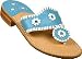 Jack Rogers Navajo Sandal Turquoise/White Trim (12-565)