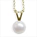 6mm Black Single V Cultured Pearl Pendant