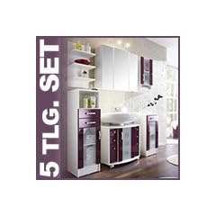 Badezimmer NIZZA BAD-SET - Wei�-Brombeer