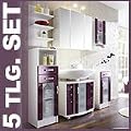 Badezimmer NIZZA BAD-SET - Wei�-Brombeer