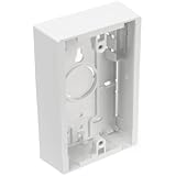 Leviton 42777-1WB Surface Mount Backbox, Single Gang, White, Box Depth Is 1.45 Inches