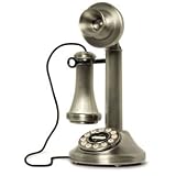 Crosley The Candlestick Phone, Brushed Chrome - Model CR64BC Telephones by Crosley