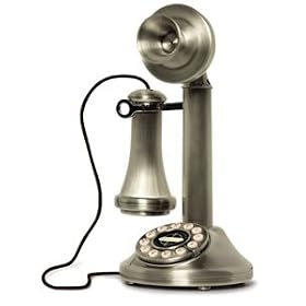 Crosley The Candlestick Phone, Brushed Chrome - Model CR64BC Telephones