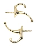 Coat & Hat Hook, Satin Brass