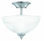 Thomas Lighting Pl8614-78L Tahoe Two-Light Convertible Energy Star Certified Semi-Flush Or Chain-Hung Fixture, Brushed Nickel