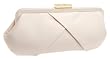La Regale Criss Cross Satin Clutch