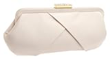 La Regale Criss Cross Satin Clutch