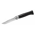 Opinel-Messer, Gr��e 8, rostfrei, Ebenholz, inkl. Mini-Messer Gr��e 2