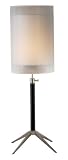 Adesso Santa Cruz Table Lamp, Black/Steel