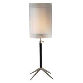 Adesso Santa Cruz Table Lamp, Black/Steel