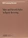 Books : Value and Growth Styles in Equity Investing