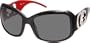 Oversized Frame Colored Inner Side of Temples Fashion Sunglasses - Close-out Sale !