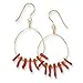 14/20 Gold Filled French Wire Earrings With Coral title=