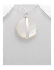 Shell Pendant Necklace In 92.5 Sterling Silver