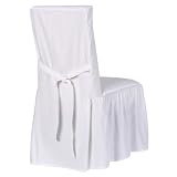 Simply Shabby Chic&reg; Cotton Duck Dining Chair Slipcover - White by Simply ShabChic