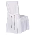Simply Shabby Chic Cotton Duck Dining Chair Cover - White (Dining Chair)