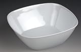 Melamine Square Salad/Serving Bowl 23cm White