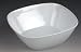 Melamine Square Salad/Serving Bowl 23cm White