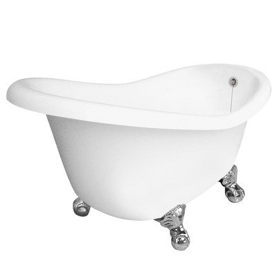 Ascot AcraStone Slipper Bath Satin Nickel