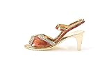 Swarovski Crystal Apricot High Heel Business Card Holder