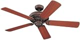 Review Monte Carlo Fans  / Monte Carlo Ceiling Fan 5LCR52RB Light Cast Fan - Roman Bronze Traditional Indoor Fans 52