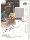 2000 Upper Deck Pros and Prospects Game Jersey Autograph #TG1 Tom Glavine - Atlanta Braves (Piece of Authentic Game Jersey - Autographed Card) (Baseball Cards)