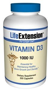 Life Extension - Vitamin D3 (1000iu), 1000, 250 capsules