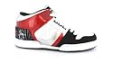 OSIRIS SOUTBRONX L LADIES HI TOP SKATE TRAINERS WHITE/RED/BLACK