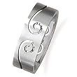 Stainless Steel Men's Ring with Cut Out Design